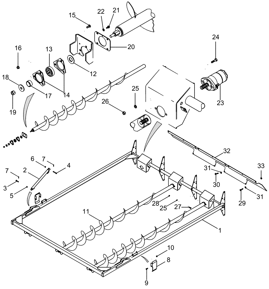 Схема запчастей Case IH CPX620 - (09D-09) - BASKET COMPACTOR AND AUGER (16) - BASKET