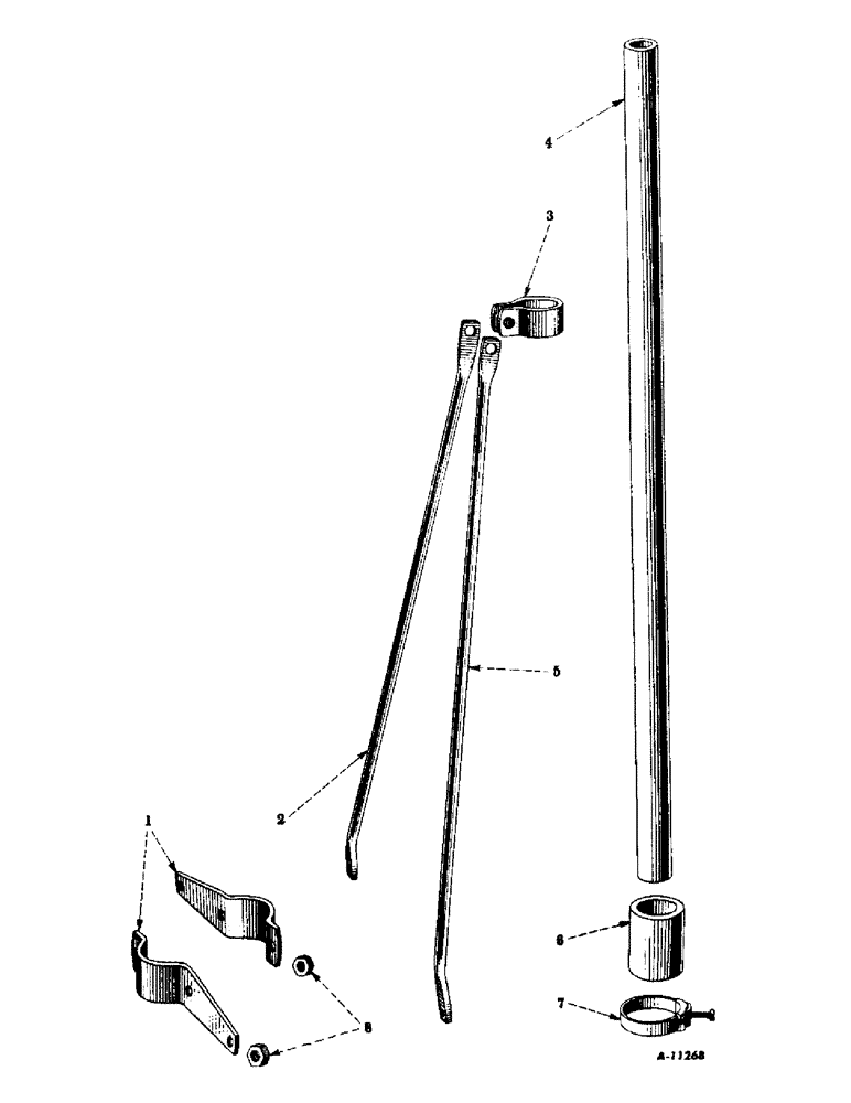 Схема запчастей Case IH 230 - (286) - ATTACHMENTS, AIR CLEANER EXTENSION PIPE, SPECIAL Attachments