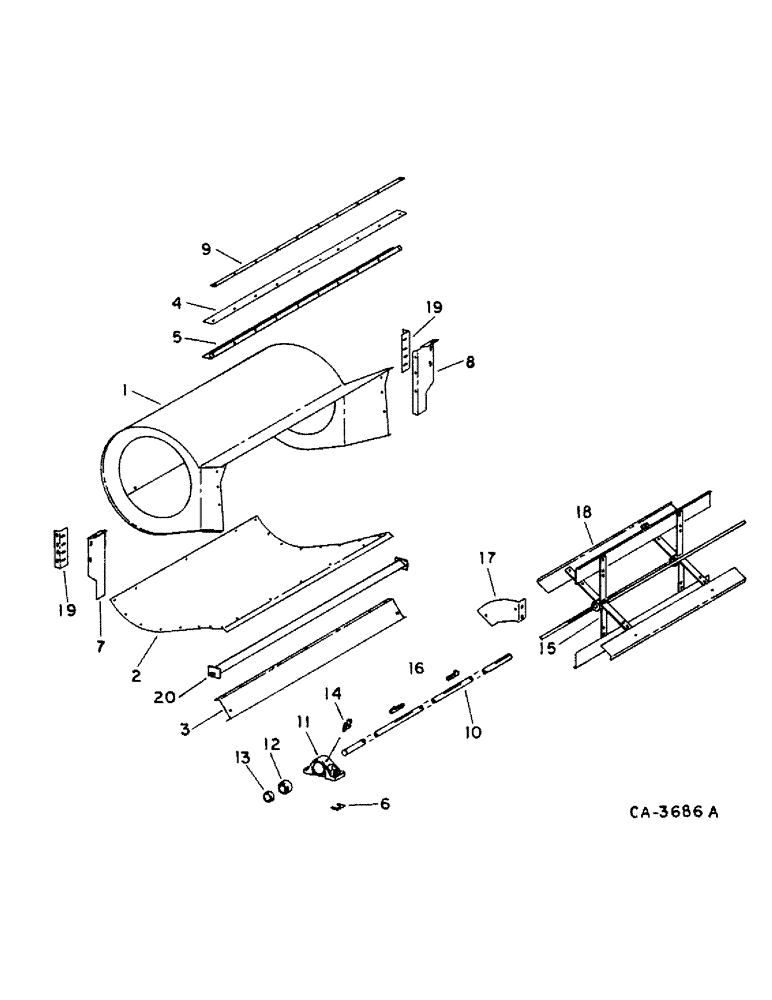 Схема запчастей Case IH 914 - (24-1) - CLEANING FAN, FAN, FAN HOUSING AND BLADE (15) - CLEANING