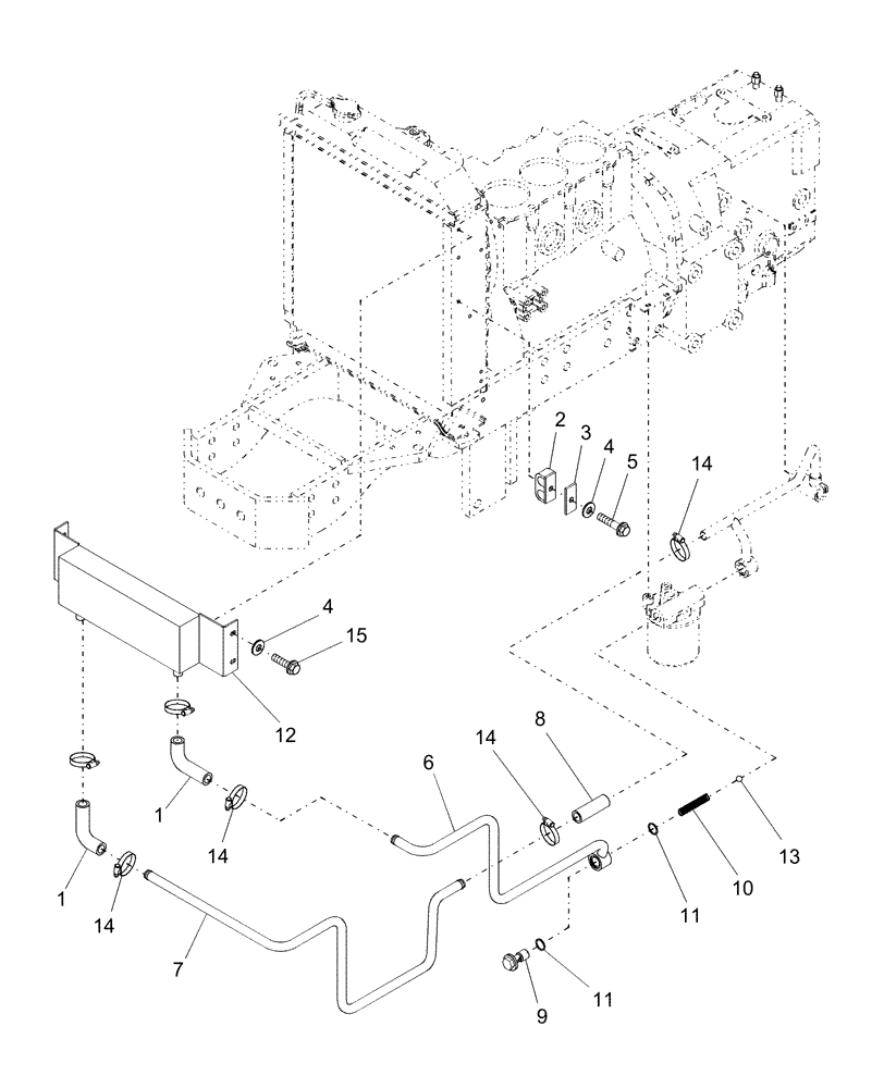 Схема запчастей Case IH DX33 - (02.03) - OIL COOLER, HST (02) - ENGINE EQUIPMENT