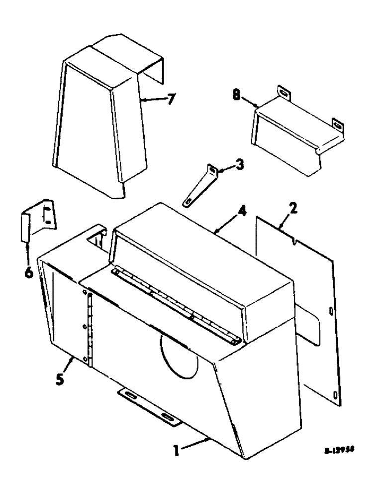 Схема запчастей Case IH 85 - (A-26) - SHIELDS AND BRACKETS 