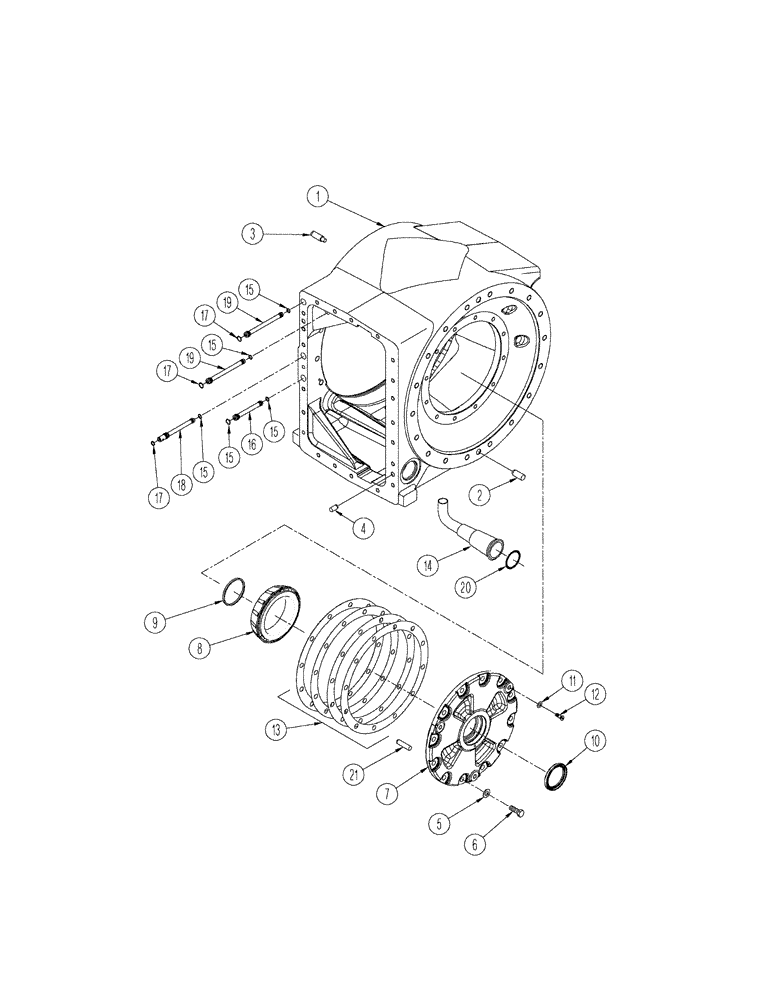 Схема запчастей Case IH STX375 - (06-68) - 400 SERIES AXLE ASSEMBLY - CENTER AND LEFT-HAND CARRIER (06) - POWER TRAIN