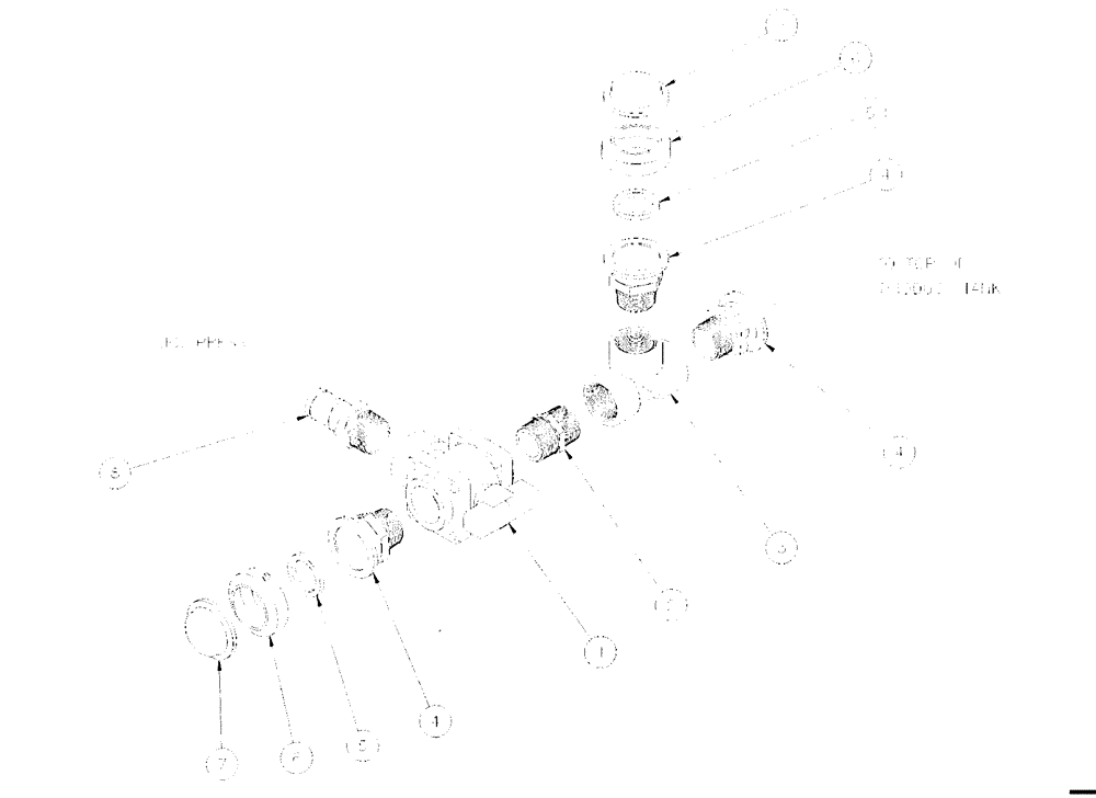 Схема запчастей Case IH SPX3200 - (09-027) - VALVE AND TEE ASSY, CHEM (SPHER. TANK) (78) - SPRAYING