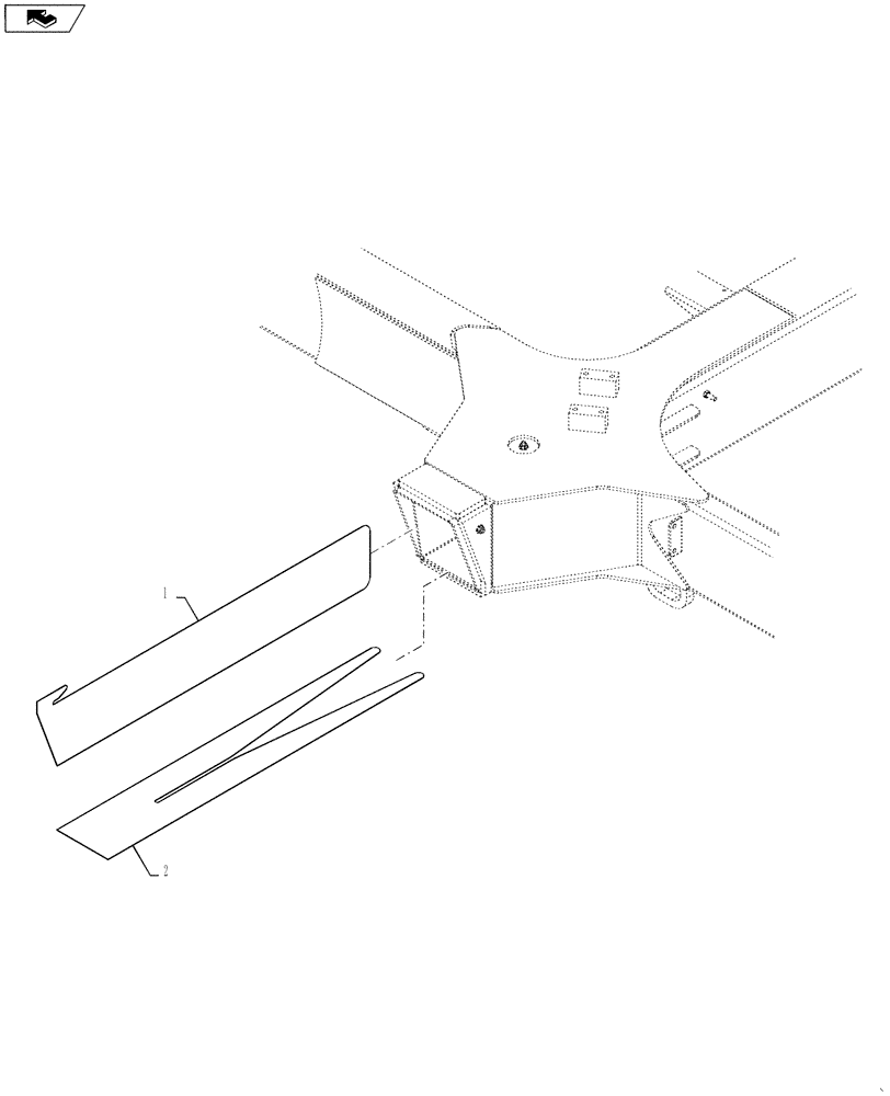 Схема запчастей Case IH 4420 - (04-005[02]) - AXLE SHIM Suspension & Frame