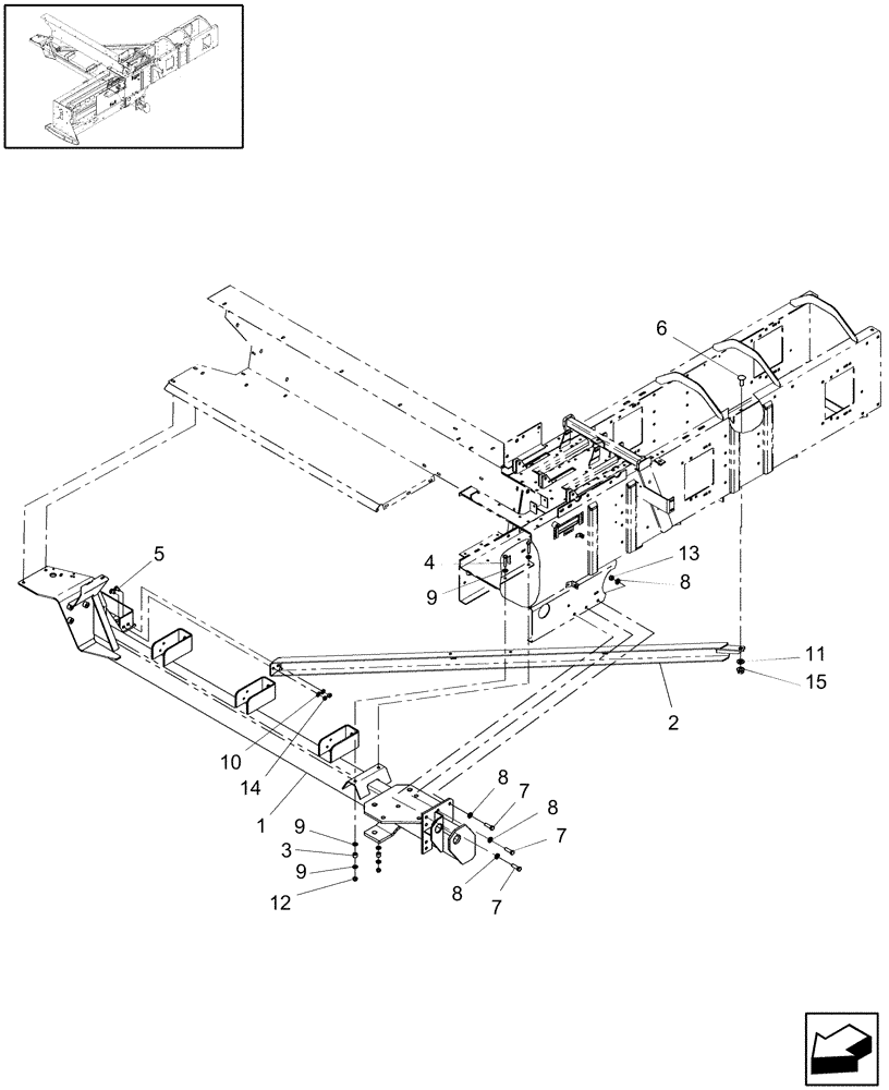 Схема запчастей Case IH SB551 - (44.100.01) - AXLE (44) - WHEELS