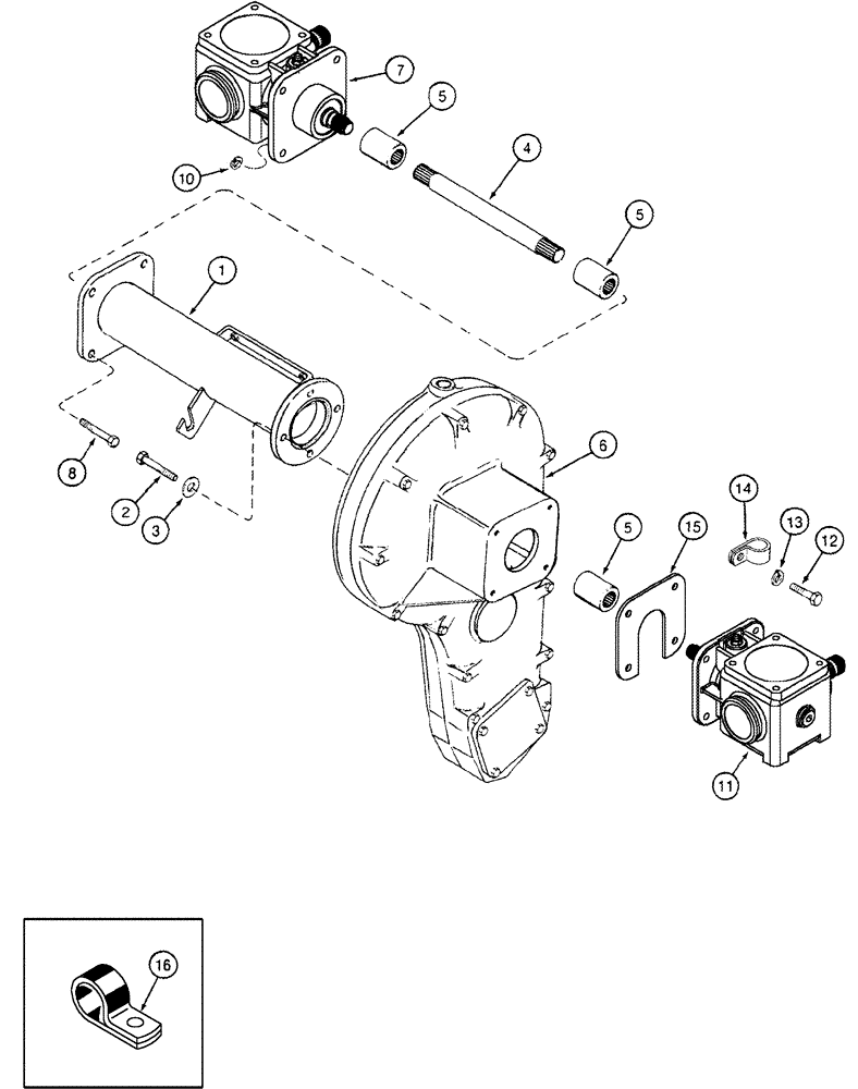 Схема запчастей Case IH 420 TIER 3 - (09A-03) - DRUM DRIVE - GEARBOX COUPLERS AND SUPPORT (13) - PICKING SYSTEM