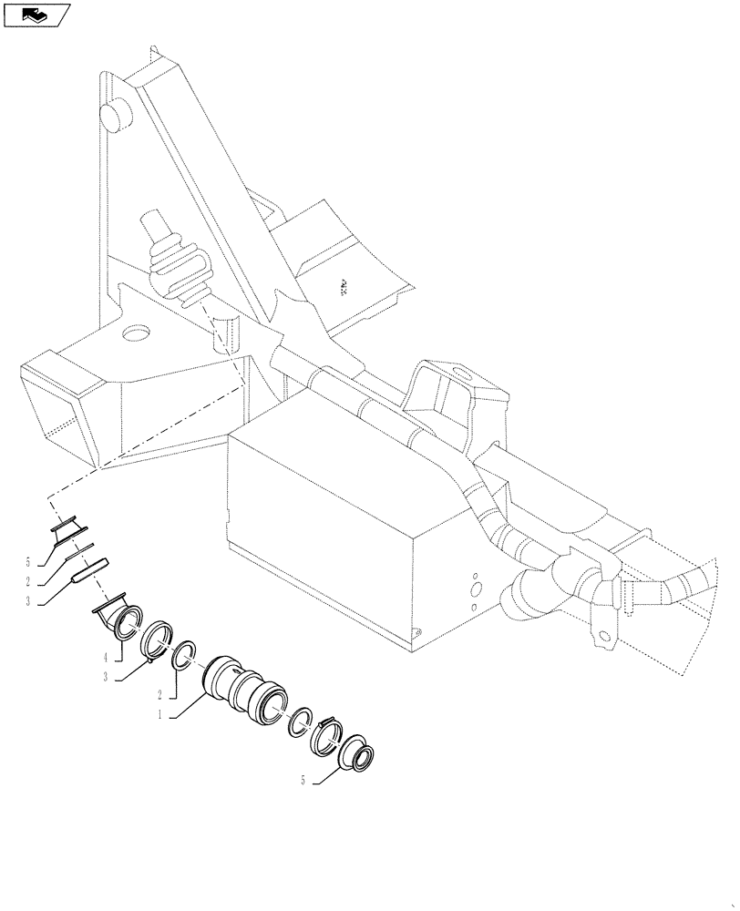 Схема запчастей Case IH 4430 - (40.910.11) - FLOWMETER PLUMBING, HIGH FLOW (40 ) - PLUMBING