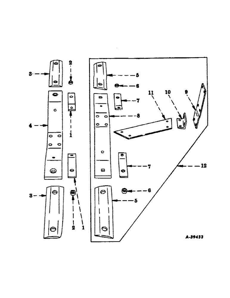Схема запчастей Case IH 2C-F25 - (A-10) - ROTOR BAR AND SHREDDING ATTACHMENT 