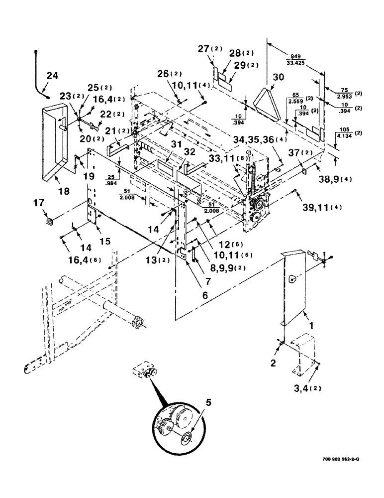 Схема запчастей Case IH 8460 - (26) - MESH WRAP SHIELDS AND DECAL ASSEMBLIES, SERIAL NUMBER CFH0073001 THROUGH 0073010 
