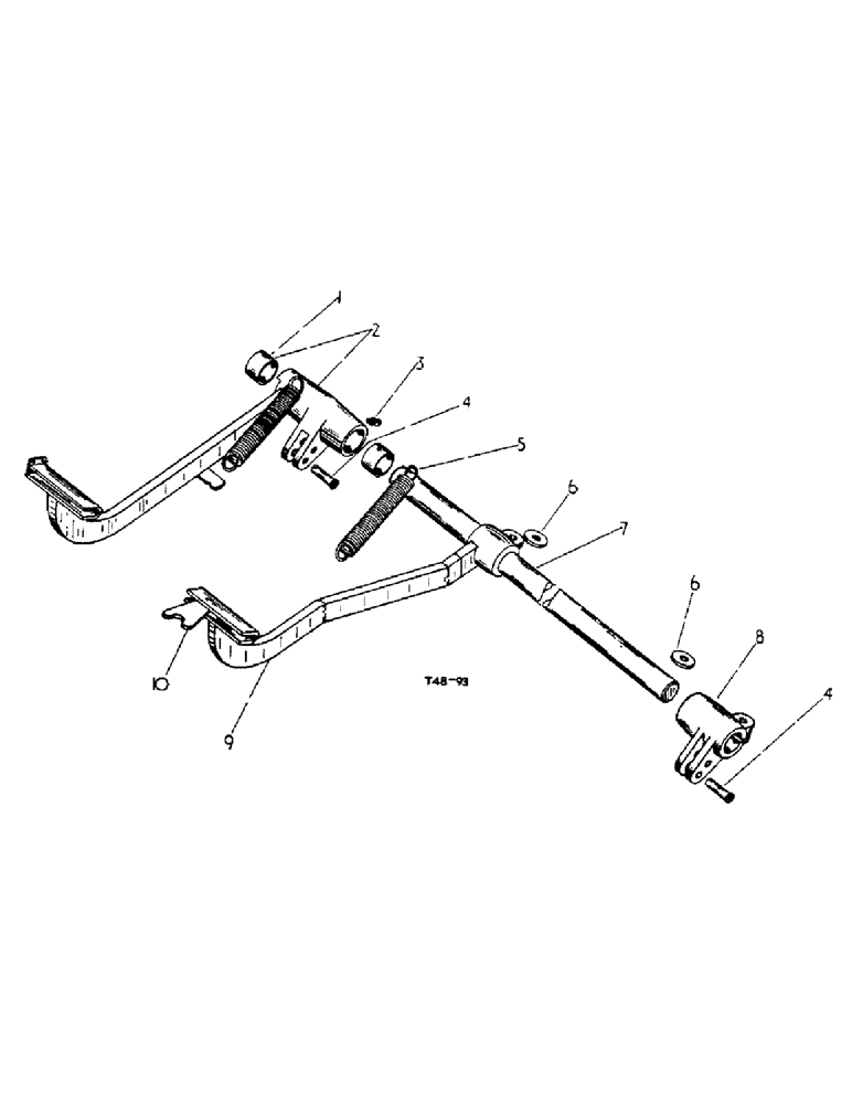 Схема запчастей Case IH 434 - (4-30) - FOOT BRAKES AND LINKAGE - CHASSIS (07) - BRAKES