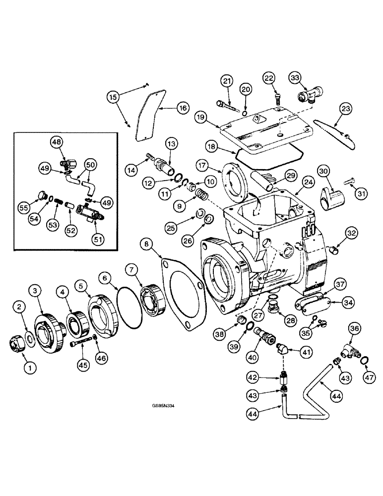 Схема запчастей Case IH DT-361 - (8-30) - INTERNATIONAL R. D. FUEL INJECTION PUMP, HOUSING AND COVER, 806 AND 2806 TRACTORS 