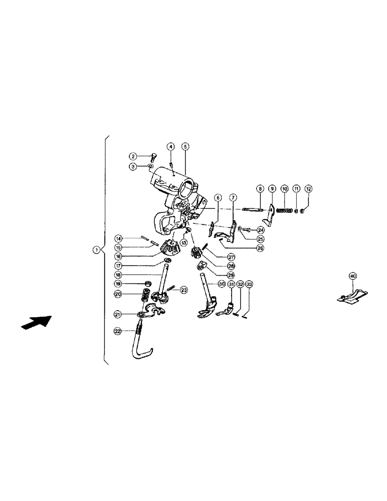 Схема запчастей Case IH 110 - (032) - KNOTTERS (15) - TYING MECHANISM