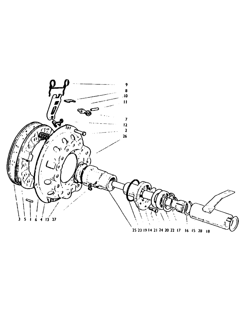 Схема запчастей Case IH 880 - (24) - SINGLE CLUTCH, ALL NON-LIVEDRIVE MODELS (03.1) - CLUTCH