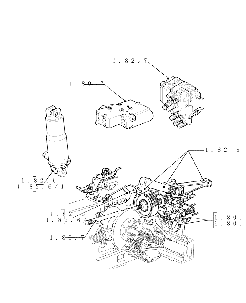 Схема запчастей Case IH PUMA 165 - (1.80.0) - SEC. 07 - HYDRAULICS (07) - HYDRAULIC SYSTEM