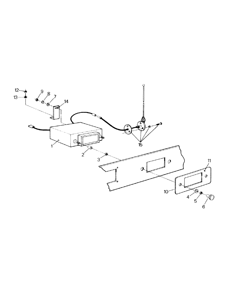 Схема запчастей Case IH ST450 - (01-27) - RADIO AND MOUNTING, AUTOMATIC, BSN ST 450 129-00014 AND ST 470 130-00233 (10) - CAB