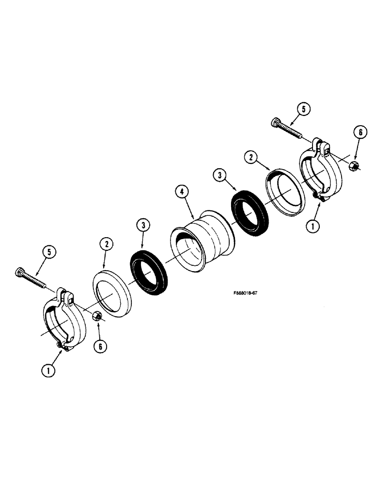Схема запчастей Case IH 9150 - (8-36) - HYDRAULIC TUBE JOINT (08) - HYDRAULICS