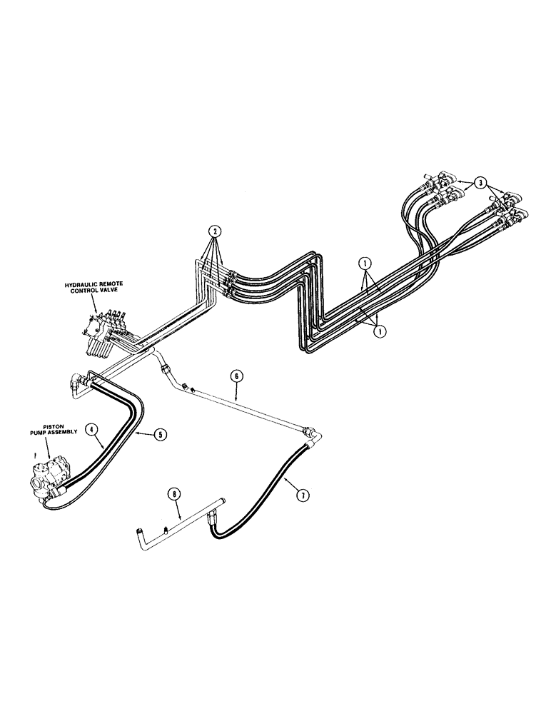Схема запчастей Case IH STEIGER - (1-14) - PICTORIAL INDEX, REMOTE HYDRAULICS (00) - PICTORIAL INDEX