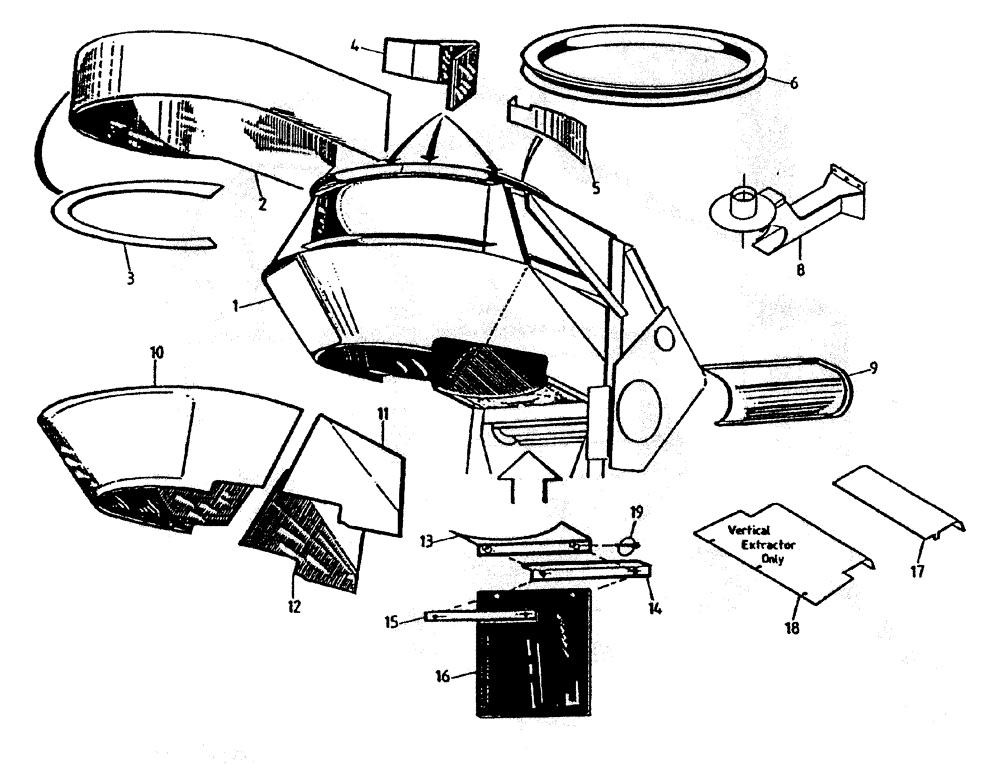 Схема запчастей Case IH 7700 - (A03-15A) - PRIMARY EXTRACTOR (ROTARY CHOPPER), SERIAL #7908 AND ONWARDS Mainframe & Functioning Components