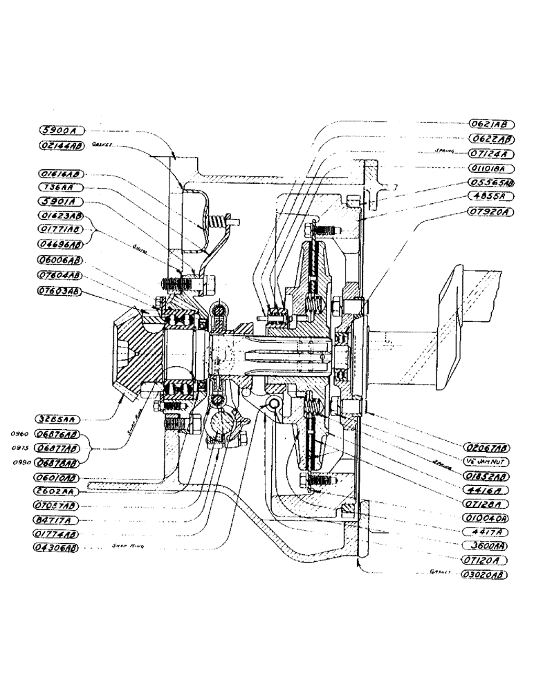 Схема запчастей Case IH DC-SERIES - (048) - CLUTCH ASSEMBLY, FROM TRACTOR NUMBER 4805353 TO NUMBER 4818099 (06) - POWER TRAIN