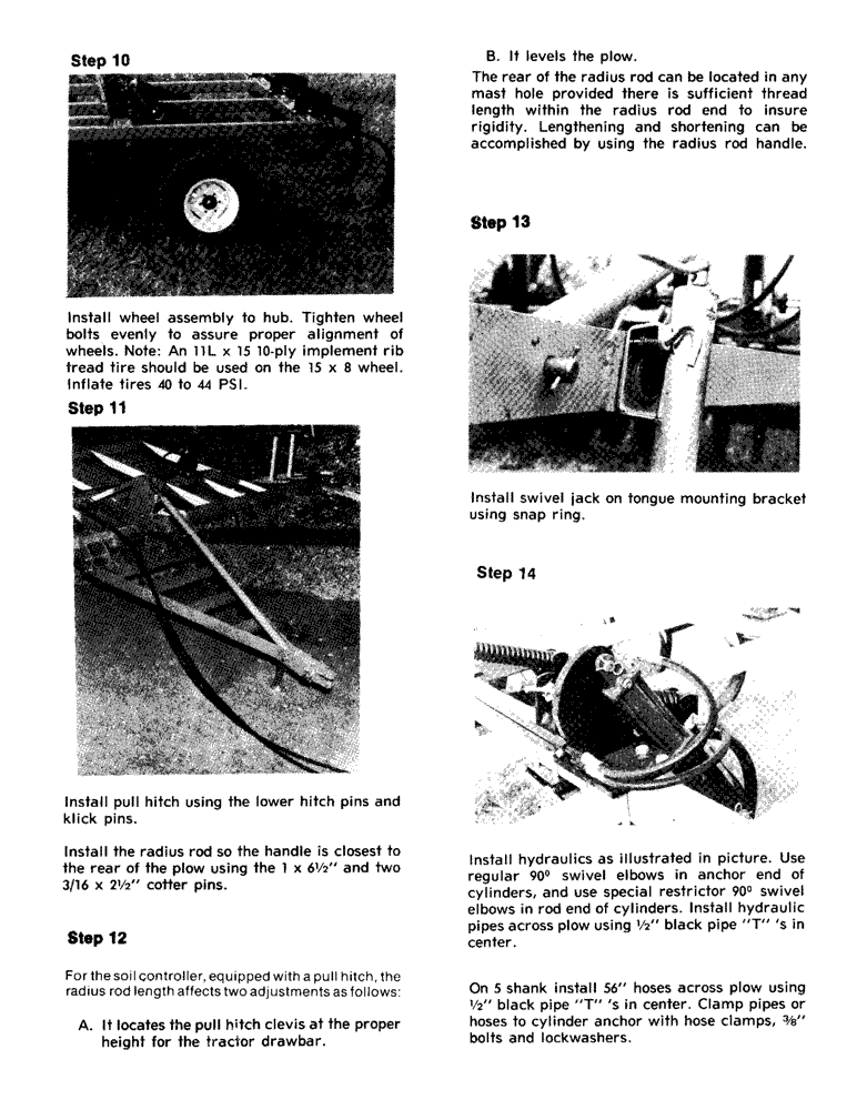 Схема запчастей Case IH 9 - (05) - SETTING-UP INSTRUCTIONS 