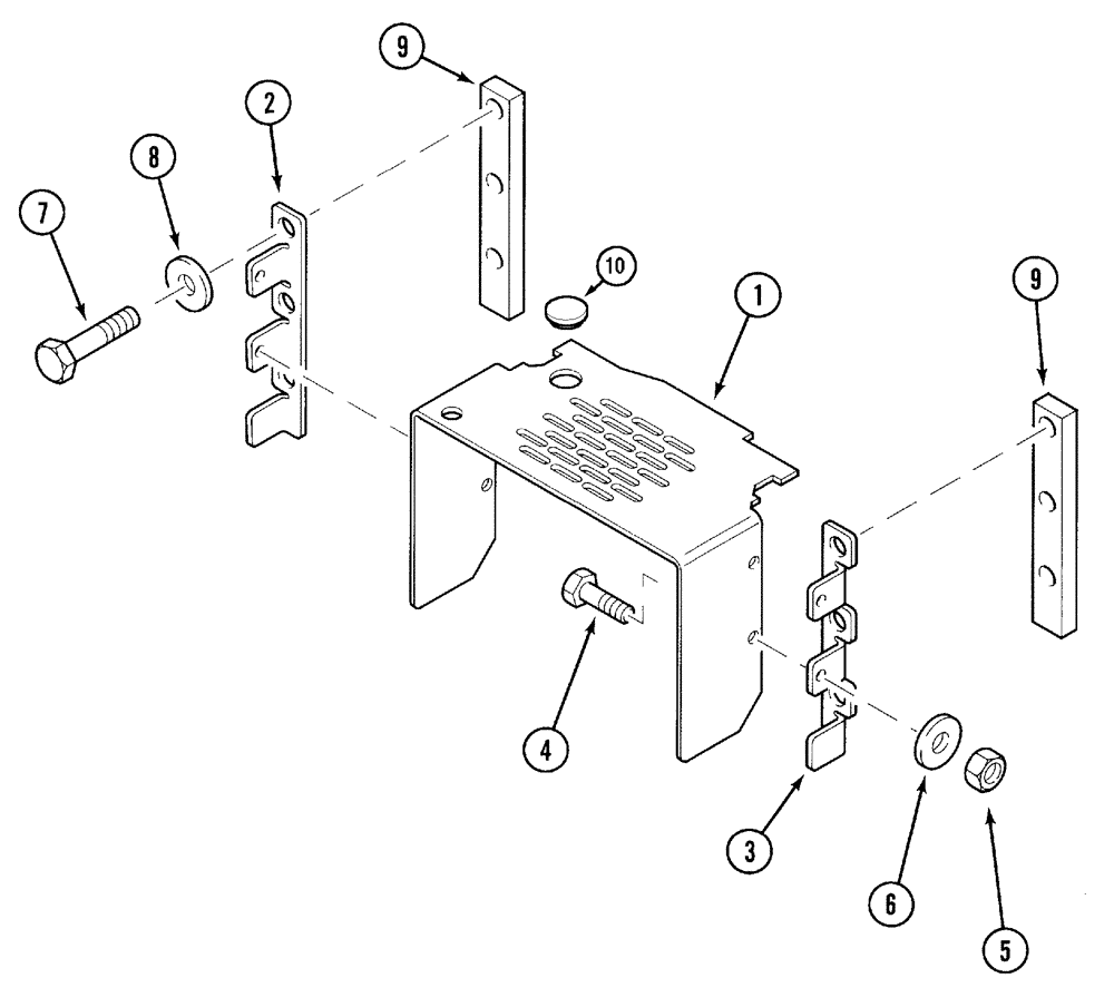 Схема запчастей Case IH MX90C - (09-72) - P.T.O. SHIELD, EUROPE ONLY, WITHOUT TRAILER HITCH (09) - CHASSIS