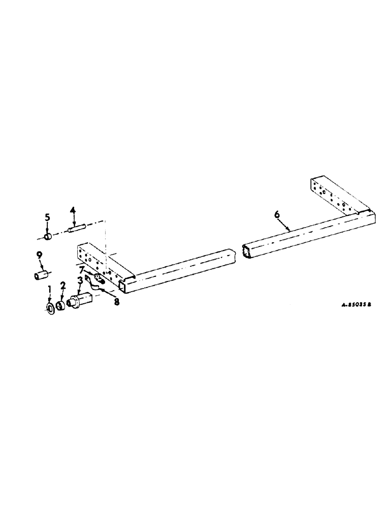 Схема запчастей Case IH 622 - (Q-06) - BASKET AND AIR SYSTEM, BASKET PIVOT Basket & Air System