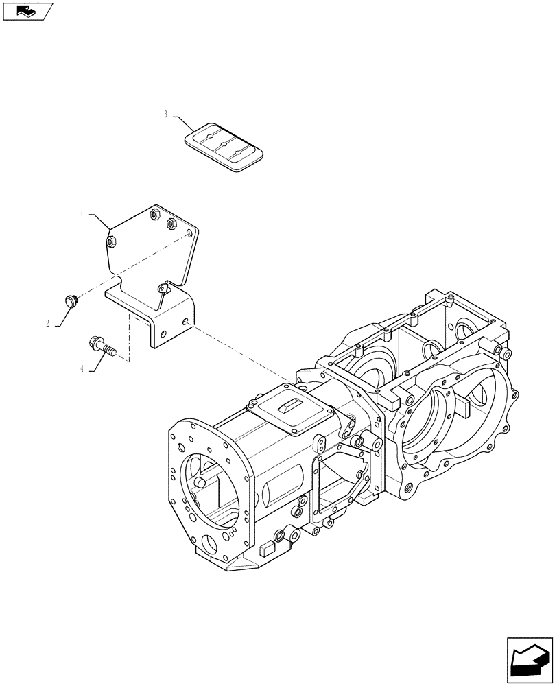 Схема запчастей Case IH FARMALL 50B - (35.204.04) - REMOTE CONTROL VALVE W/O RCV (35) - HYDRAULIC SYSTEMS