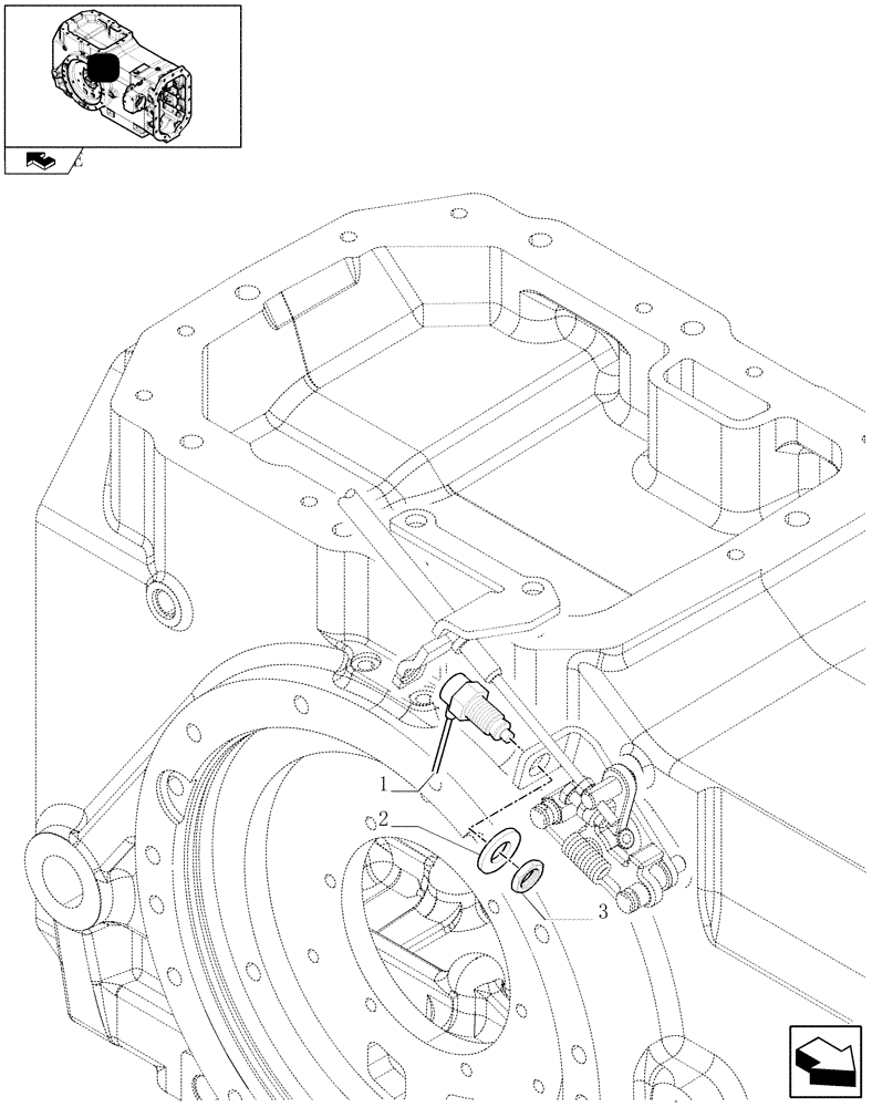 Схема запчастей Case IH MAXXUM 140 - (1.75.0/06) - PTO GROUND SPEED FOR SEMI POWER SHIFT TRANSMISSION - PTO REED SWITCH (VAR.332802) (06) - ELECTRICAL SYSTEMS