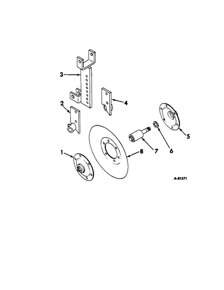 Схема запчастей Case IH 658 - (L-14) - DISK FURROWING ATTACHMENT, W/9 INCH DISK, ONE PER ROW 