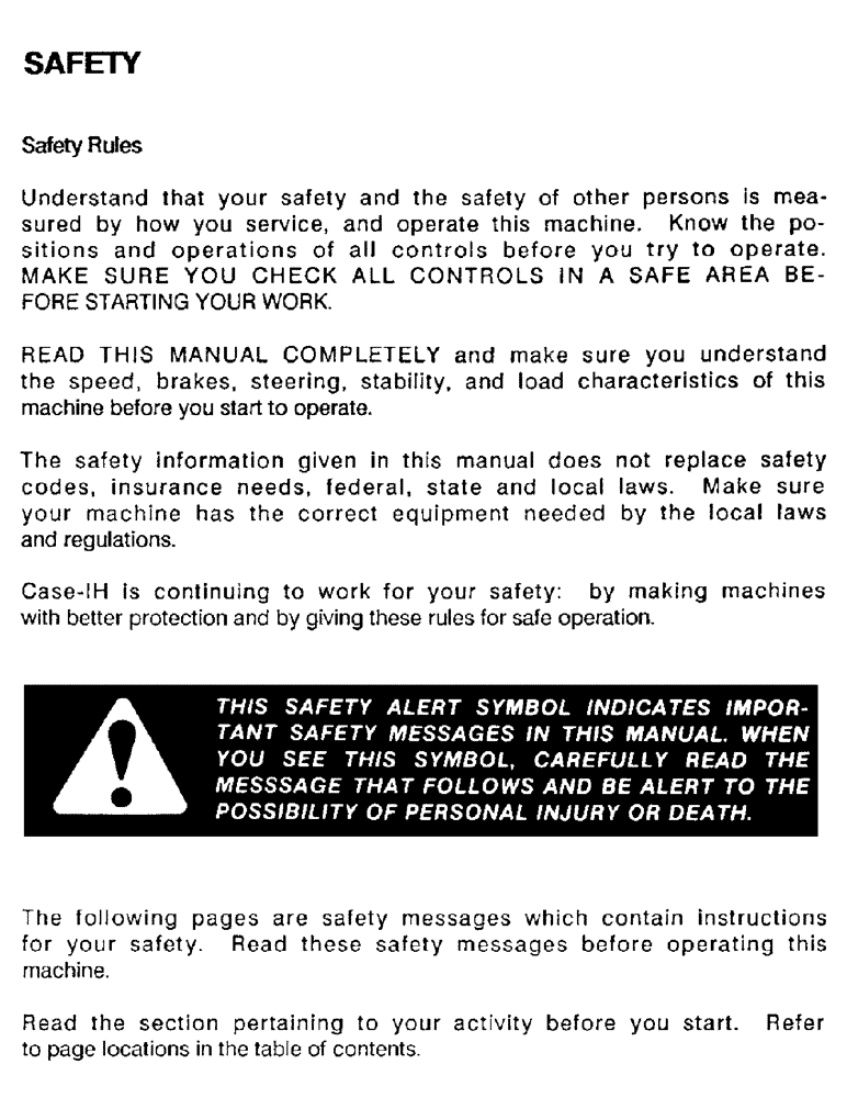 Схема запчастей Case IH ST148 - (01C) - SAFETY 