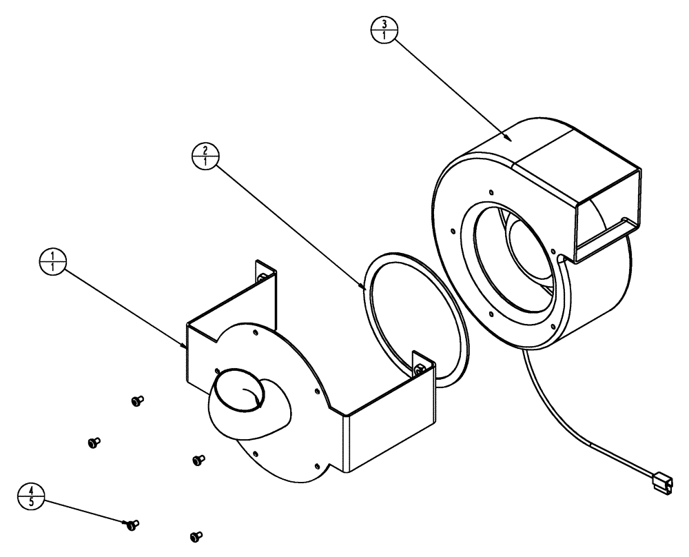 Схема запчастей Case IH SPX4410 - (01-039) - BLOWER ASSEMBLY Cab Interior