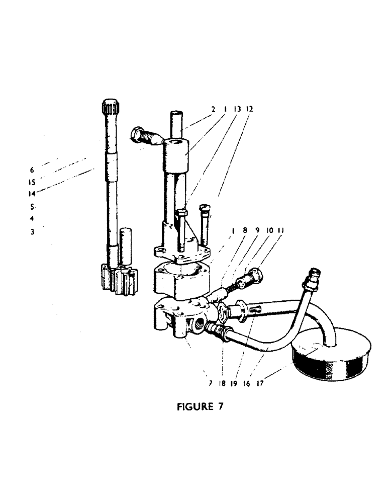 Схема запчастей Case IH 880F - (15) - OIL PUMP (01) - ENGINE