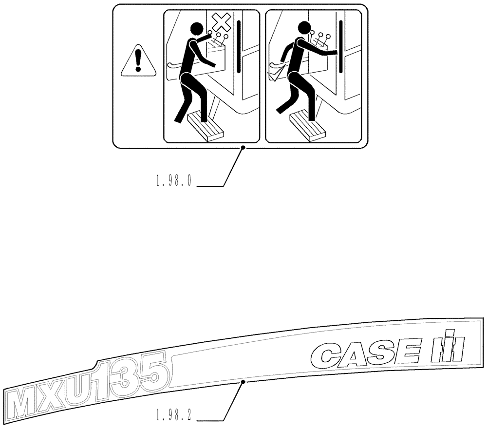 Схема запчастей Case IH MXU100 - (1.97.9) - SEC. 13 - DECALS (13) - DECALS
