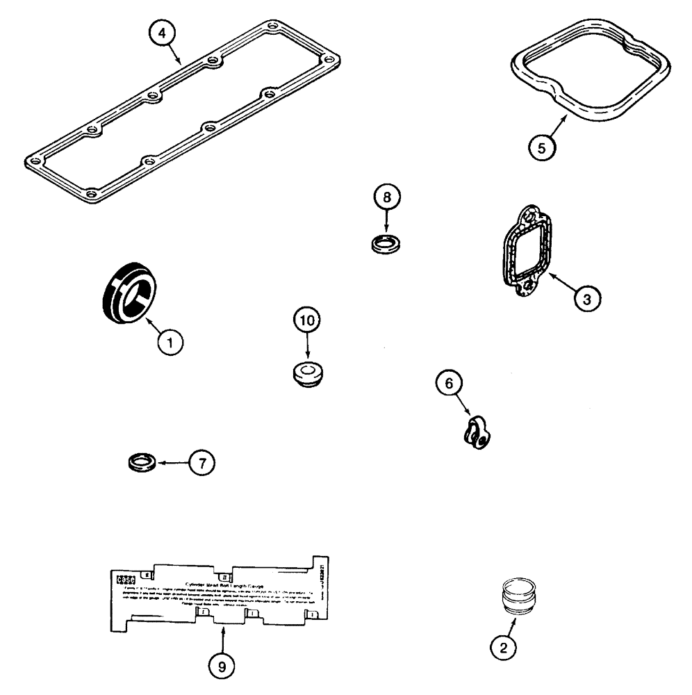 Схема запчастей Case IH 75XT - (02-22) - GASKET KIT (02) - ENGINE