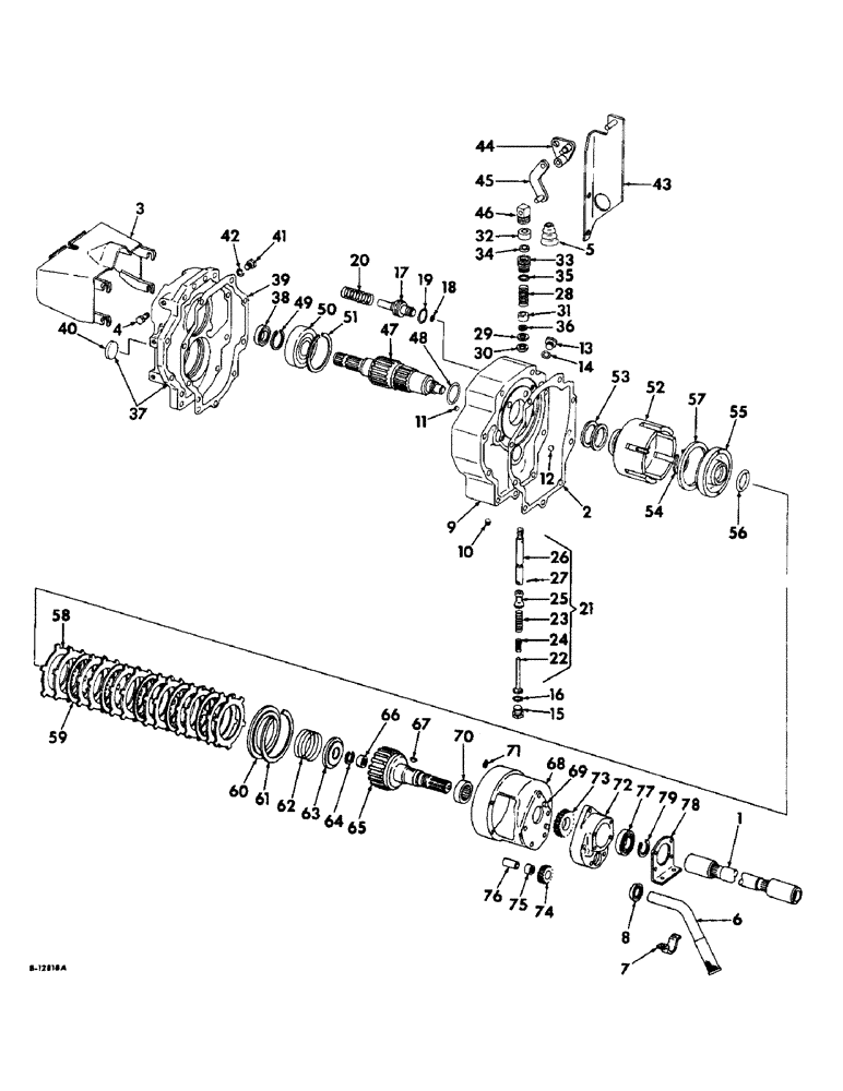 Схема запчастей Case IH 706 - (B-18) - POWER TRAIN, INDEPENDENT POWER TAKE-OFF, SINGLE SPEED (03) - POWER TRAIN