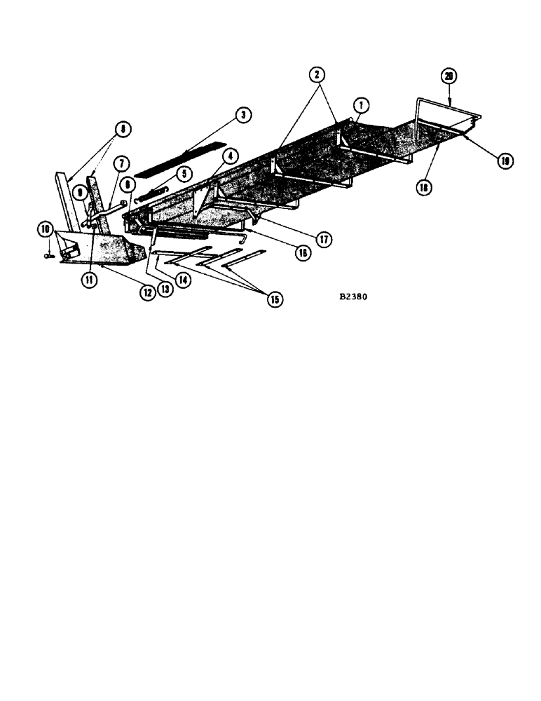 Схема запчастей Case IH 1060 - (186) - BAG CHUTE (80) - CROP STORAGE/UNLOADING