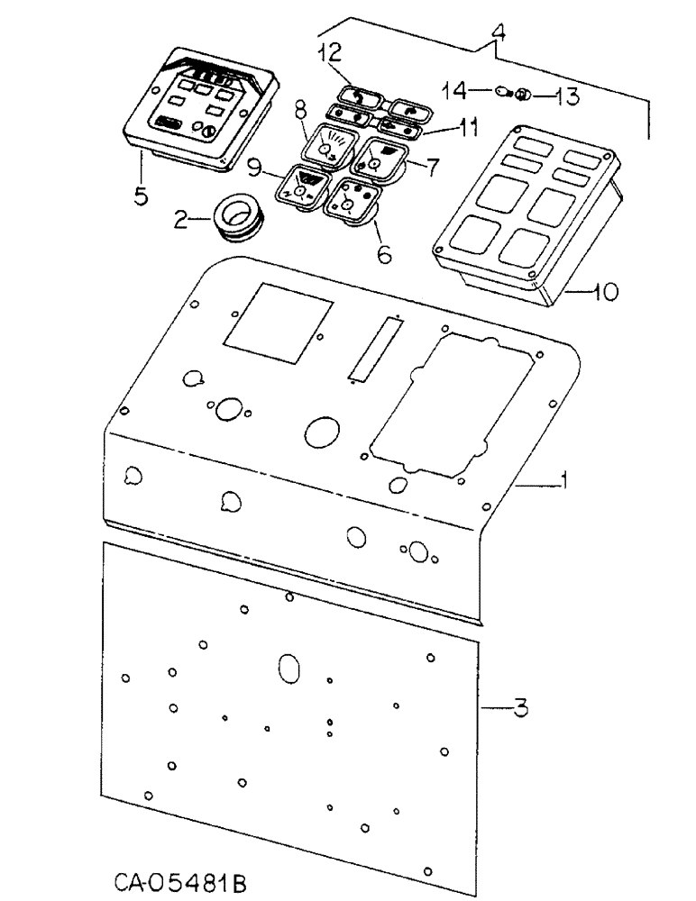 Схема запчастей Case IH 4786 - (11-01) - INSTRUMENTS, PANEL AND GAUGE Instruments