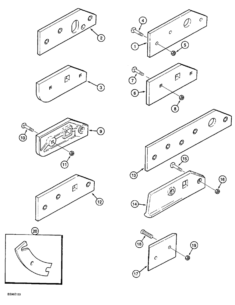 Схема запчастей Case IH HSCXN - (9-78) - LANDSIDES, SUPER CHIEF AND TERRA FLOW 