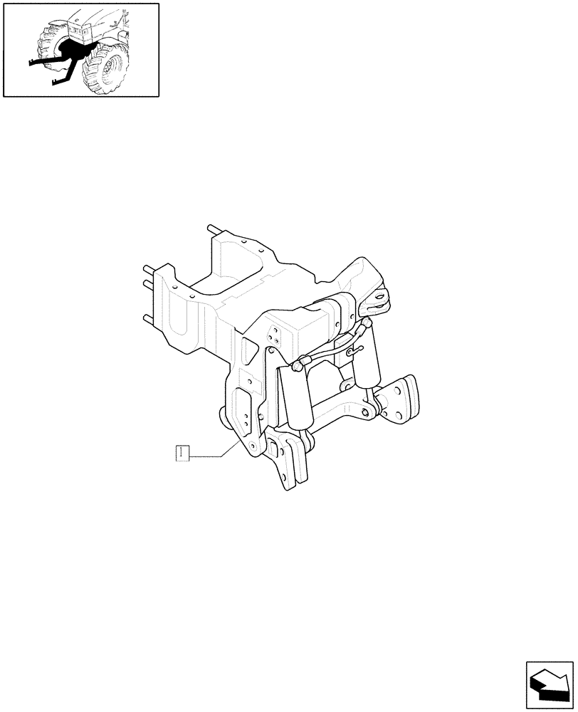 Схема запчастей Case IH PUMA 165 - (1.81.9/01[01]) - (VAR.090) FRONT HPL FOR MID MOUNT REMOTES LESS PTO, WITH AUX. COUPLERS - LIFTER - C5688 (07) - HYDRAULIC SYSTEM