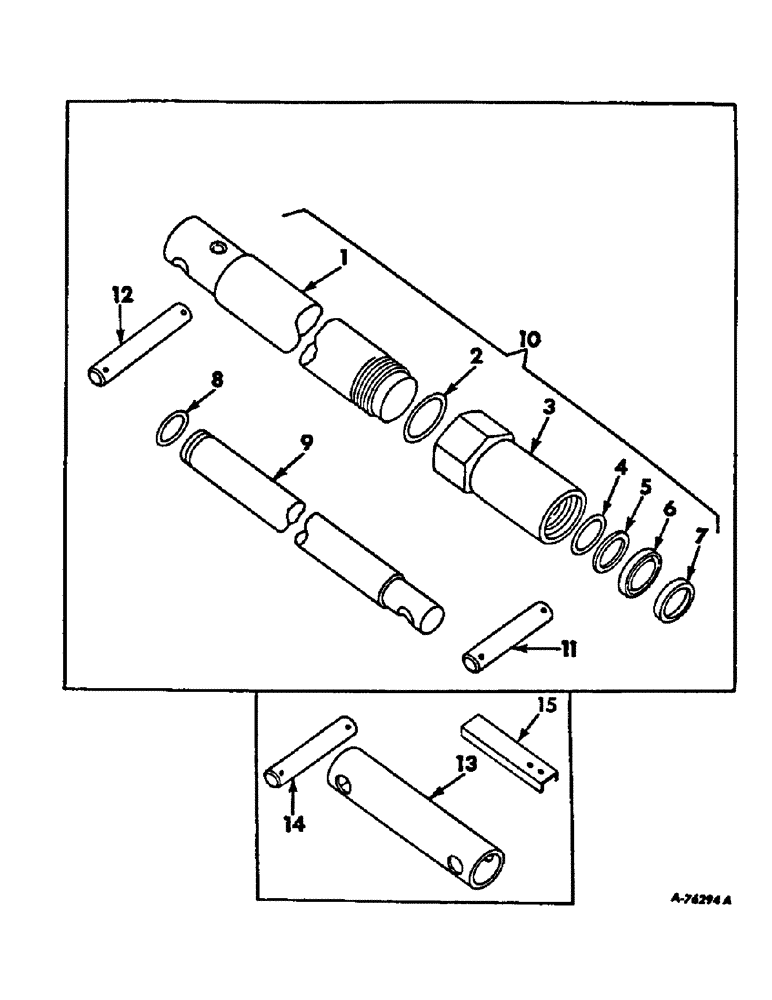 Схема запчастей Case IH 315 - (F-27) - HYDRAULICS SYSTEM, PLATFORM LIFT CYLINDER AND EXTENSION (07) - HYDRAULIC SYSTEM