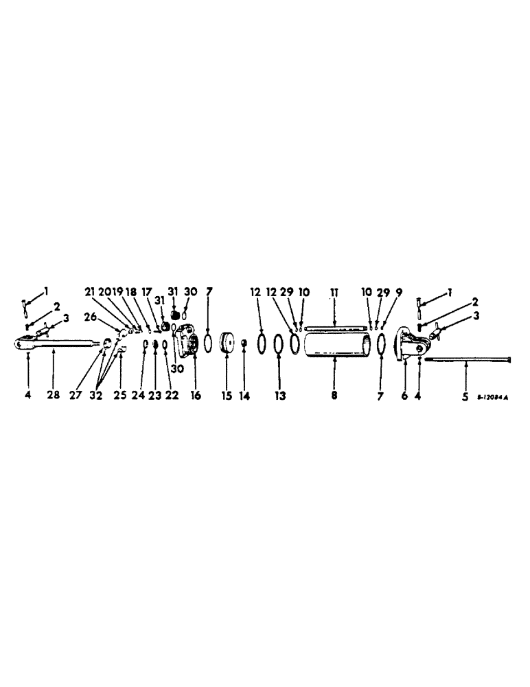 Схема запчастей Case IH 70L - (F-37) - HYDRAULIC CYLINDER, FOR TRACTORS WITH 7/8-14 STR THREAD HYDRAULIC OUTLETS 