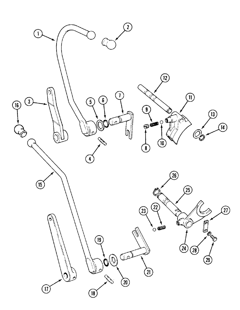 Схема запчастей Case IH 1394 - (6-272) - POWER TAKE-OFF CONTROLS, MULTI-SPEED PTO (06) - POWER TRAIN