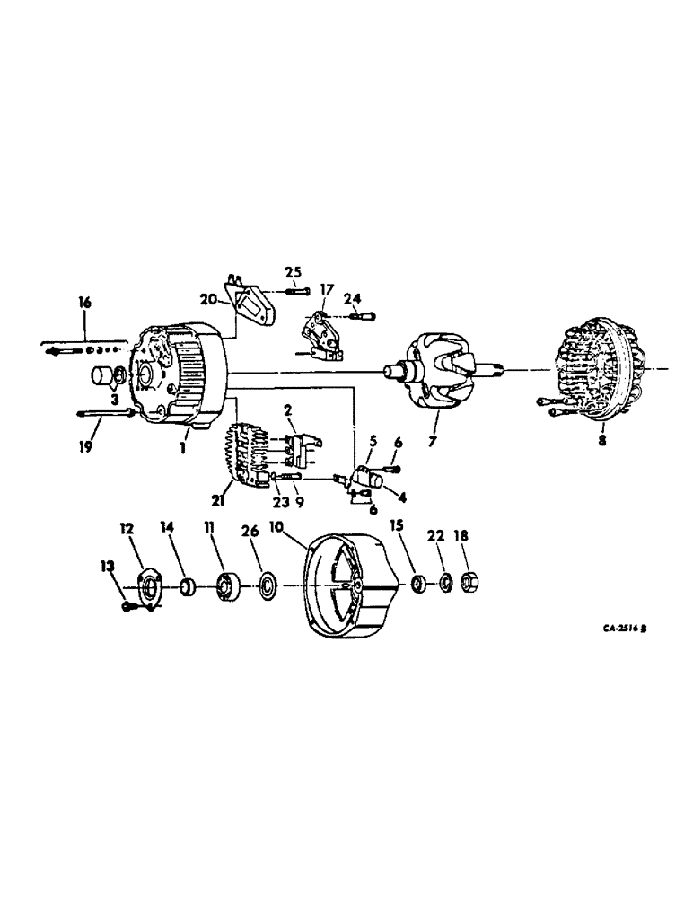Схема запчастей Case IH 454 - (08-06) - ELECTRICAL, ALTERNATOR-GENERATOR, DELCO-REMY (06) - ELECTRICAL