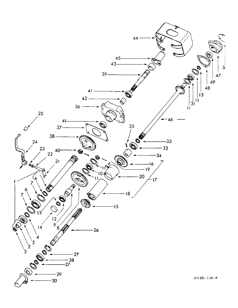 Схема запчастей Case IH FU-267D - (106) - FRONT & REAR SEMI-INDEPENDENT PTO (06) - POWER TRAIN