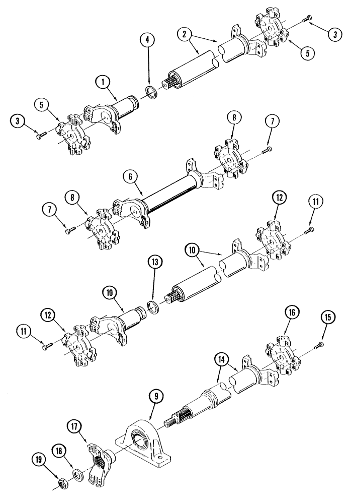 Схема запчастей Case IH STX325 - (06-46[02]) - DRIVE SHAFT ASSEMBLY, WITH ACCUSTEER (06) - POWER TRAIN
