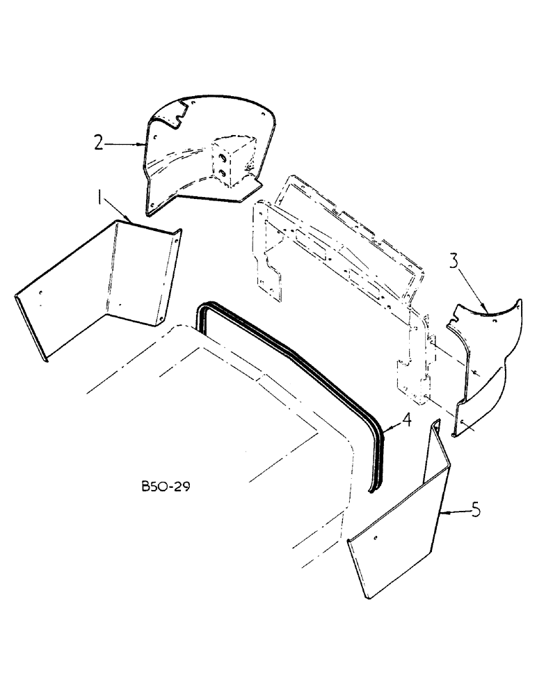Схема запчастей Case IH 585 - (13-004) - INSTRUMENT PANEL SIDE HOUSING (05) - SUPERSTRUCTURE