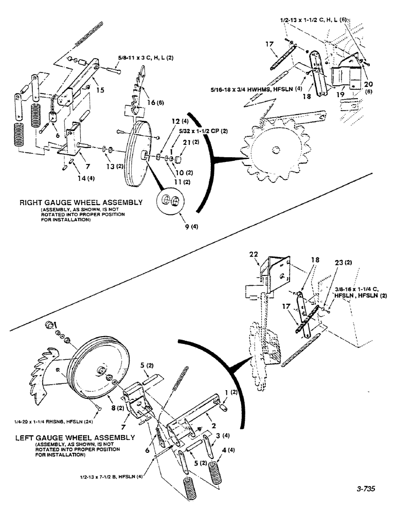 Схема запчастей Case IH 8450 - (118) - GATHERING WHEEL KIT, SERIAL NUMBER CFH0015275 AND ON Pickup
