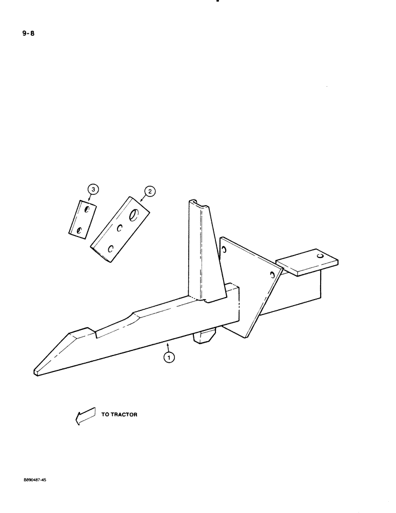 Схема запчастей Case IH 122 - (9-08) - ONE-POINT FAST HITCH DISK HARROW CODED A, B, C, OR D (09) - CHASSIS/ATTACHMENTS