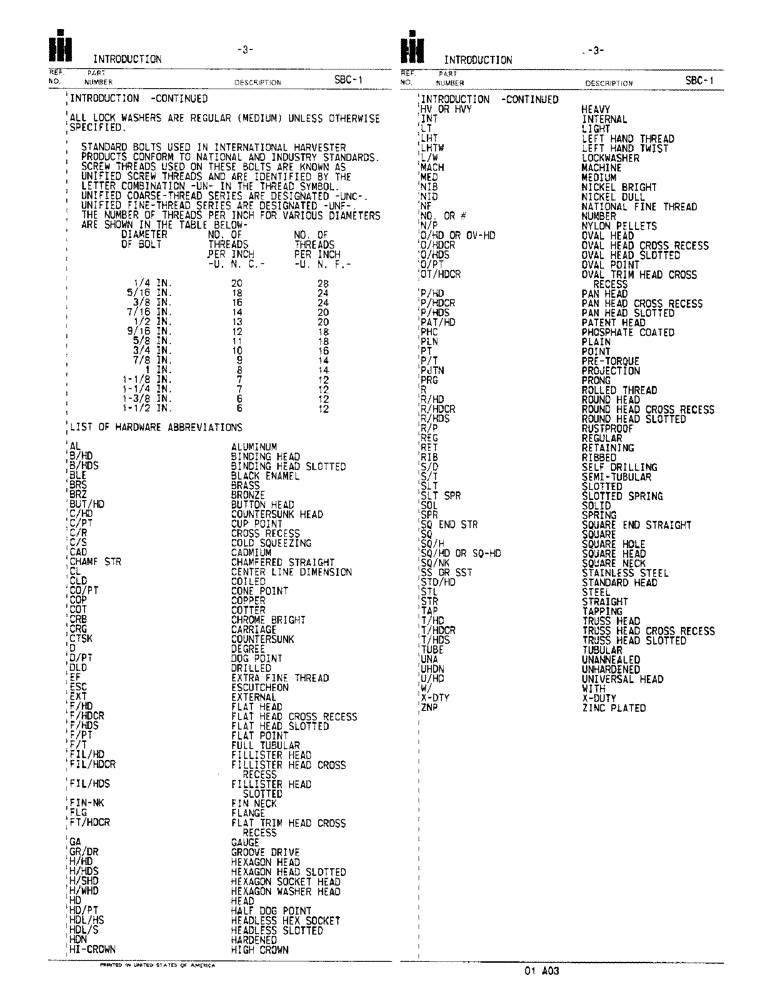 Схема запчастей Case IH 568 - (3) - INTRODUCTION - CONTINUED 