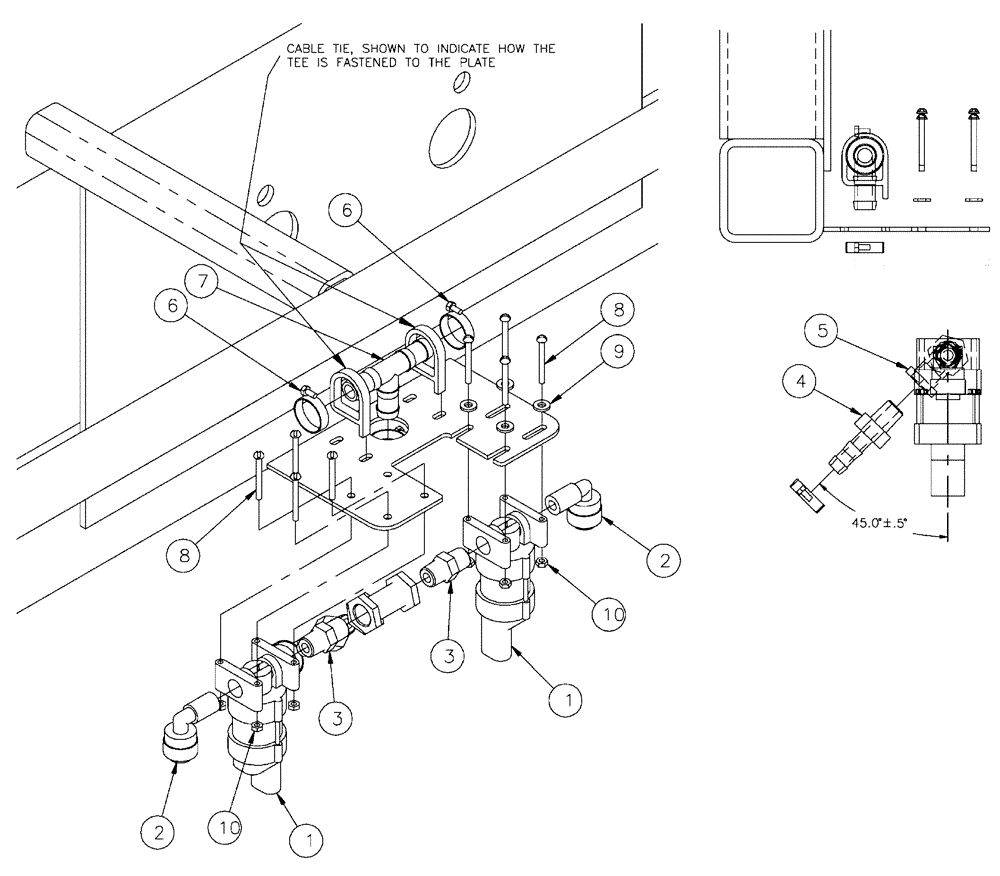 Схема запчастей Case IH SPX4410 - (11-036) - SOLENOID GROUP, CENTER SECTION Options